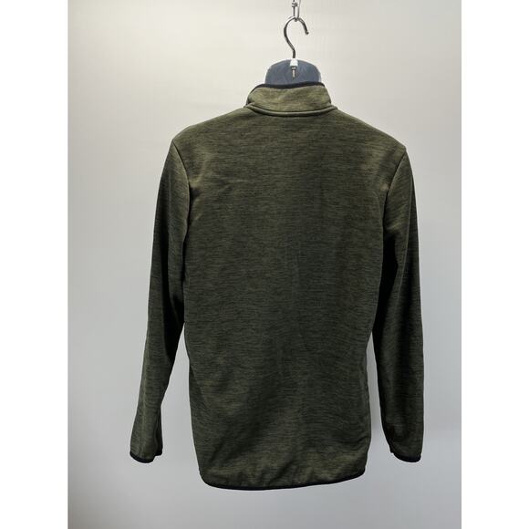 Under Armour CG Fleece Men's Small 1/2 Zip Green Long Sleeve Activewear Top - Picture 5 of 7